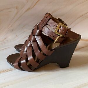 Franco Sarto Brown Strappy Sandals